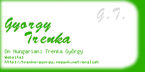 gyorgy trenka business card